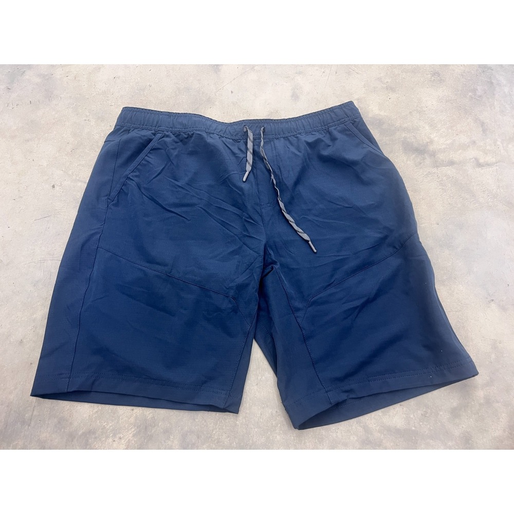 Gerry Trail Shorts Mens XL Navy Blue Stretch Drawstring Athletic Outdoor Hiking